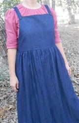 Ladies Denim & Other Fabrics Bib Jumper with Gathered Skirt all sizes