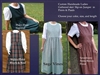 Ladies Jumper in Prints or Plaids with Gathered Skirt all sizes