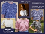 Ladies Peasant Blouse Custom Made in Solids or Prints all sizes