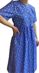 Maternity Ladies Dress Blue Floral cotton size 12