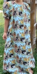 Girl Loungewear Dress Kitty Spring Cotton size M 7 8 X-long