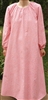 Ladies Nightgown Pink Leaves Flannel cotton size M 10 12