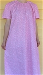 Ladies Nightgown Darlene's Baby Pink floral cotton size S 6 8 Petite