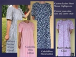 Ladies Summer Nightgown Short Sleeves all sizes
