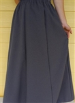 Ladies 6 Gore Skirt Medium Gray Polyester M 10 12 Tall