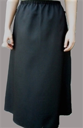 Ladies A-line Skirt Black Polyester 1X 22 24