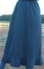 Ladies Skirt A-line Denim or Twill with Circular Ruffle S, M, L, XL