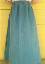 Girl A-line Skirt Heavy Denim Light Blue Jean size 7