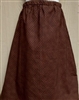 Girl A-line Skirt Dark Brown Floral cotton size 14