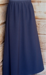 Ladies A-line Skirt Navy Blue Polyester size 3X 30 32