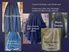 Ladies Full Skirt Blue Jean Denim Khaki Brown S, M, L, XL, 1X, 2X, 3X