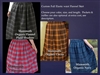 Ladies Full Skirt Custom in Flannel Plaid & More S, M, L, XL, 1X, 2X, 3X