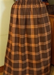 Ladies Full Skirt in Featured Fabric Organic Flannel Custom S, M, L, XL, 1X, 2X, 3X