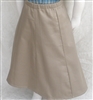 Girl 6 Gore Skirt Khaki Twill cotton size S 5 6 7