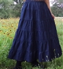 Ladies Skirt 6 Tiered Navy Denim & More all sizes