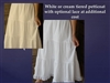 Ladies 3 Tier Slip Petticoat Cotton white, cream, or black all sizes