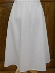 Girl Slip Cotton White lightweight size 5 custom fit