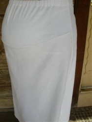 Maternity A-line Slip white muslin cotton size L 14 16 Petite