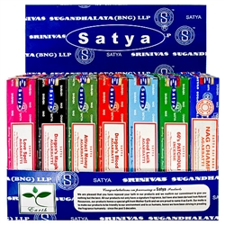 Wholesale Satya Wellness Series Incense Display 15 Gram Packs #1 (42/Packs)