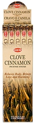 Wholesale Hem Clove-Cinnamon Incense 8 Stick Packs (25/Box)