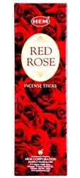 Wholesale Hem Red Rose Incense 8 Stick Packs (25/Box)