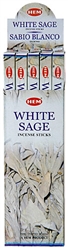 Wholesale Hem White Sage Incense 8 Stick Packs (25/Box)