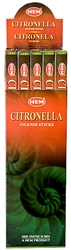 Wholesale Hem Citronella Incense 8 Stick Packs (25/Box)