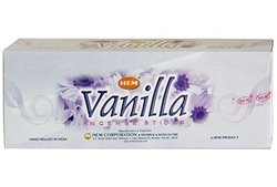Wholesale Hem Vanilla Incense 20 Stick Packs (6/Box)