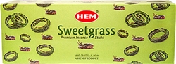 Wholesale Hem Sweetgrass Incense 20 Stick Packs (6/Box)