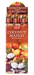 Wholesale Hem Coconut-Mango Incense 20 Stick Packs (6/Box)