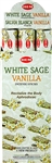 Wholesale Hem White Sage Vanilla Incense 20 Stick Packs (6/Box)