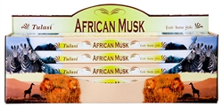 Wholesale Tulasi African Musk Incense 8 Stick Packs (25/Box)