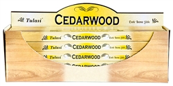 Wholesale Tulasi Cedarwood Incense 8 Stick Packs (25/Box)