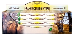 Wholesale Tulasi Frank & Myrrh Incense 8 Stick Packs (25/Box)