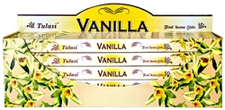 Wholesale Tulasi Vanilla Incense 8 Stick Packs (25/Box)