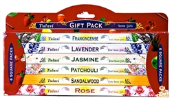 Wholesale Tulasi 6-IN-1 Classic Gift Pack Incense 8 Stick Packs (6/Box)