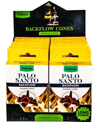 Wholesale Tulasi Palo Santo Backflow Cones 10 Cones/Pack (12/Box)