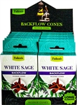 Wholesale Tulasi White Sage Backflow Cones 10 Cones/Pack (12/Box)