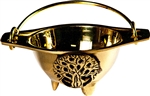 Wholesale Tree of Life Brass Cauldron 3"D, 1.75"H