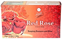 Wholesale Flute Red Rose Masala Incense 15 Gram Packs (12/Box)