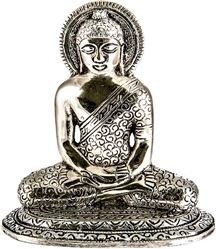 Wholesale Aluminum Buddha Incense Burner 5"H, 5.5"W (Silver)