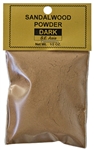 Wholesale Sandalwood Powder - Dark (S.E. Asia) - 1/2 OZ.