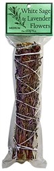 Wholesale White Sage with Lavender Flowers Smudge 7"L (Medium)