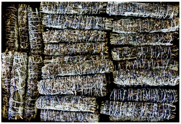 Wholesale White Sage with Lavender Flowers Smudge 7"L (Medium) (Pack of 25)