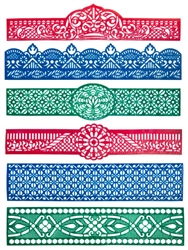 Wholesale Heena Tattoo Stencil Band 1.5"x7" (Set of 6)