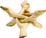 Wholesale Wooden Cobra Tripod Stand - Natural Finish 4"