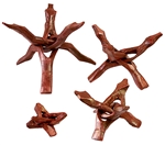 Wholesale Wooden Cobra Tripod Stand Assortment 2", 4", 6", 8" (Set of 4)