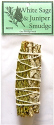 Wholesale White Sage & Juniper Smudge 4"L (Mini)