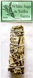 Wholesale White Sage & Yerba Santa Smudge 4"L (Mini)