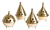 5324 <BR><BR>Brass Cone Burners 3.5"H (Set of 4)